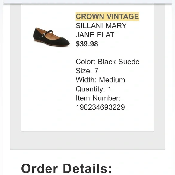 Crown Vintage Suede Mary Janes - Picture 3 of 5